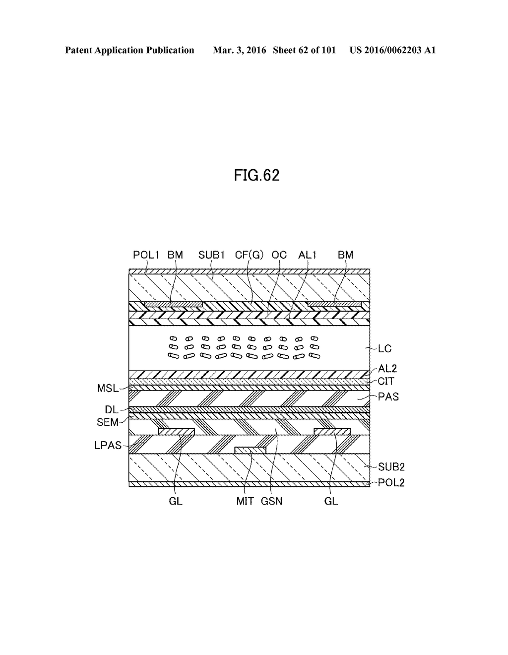 LIQUID CRYSTAL DISPLAY AND METHOD OF MANUFACTURING THE SAME - diagram, schematic, and image 63