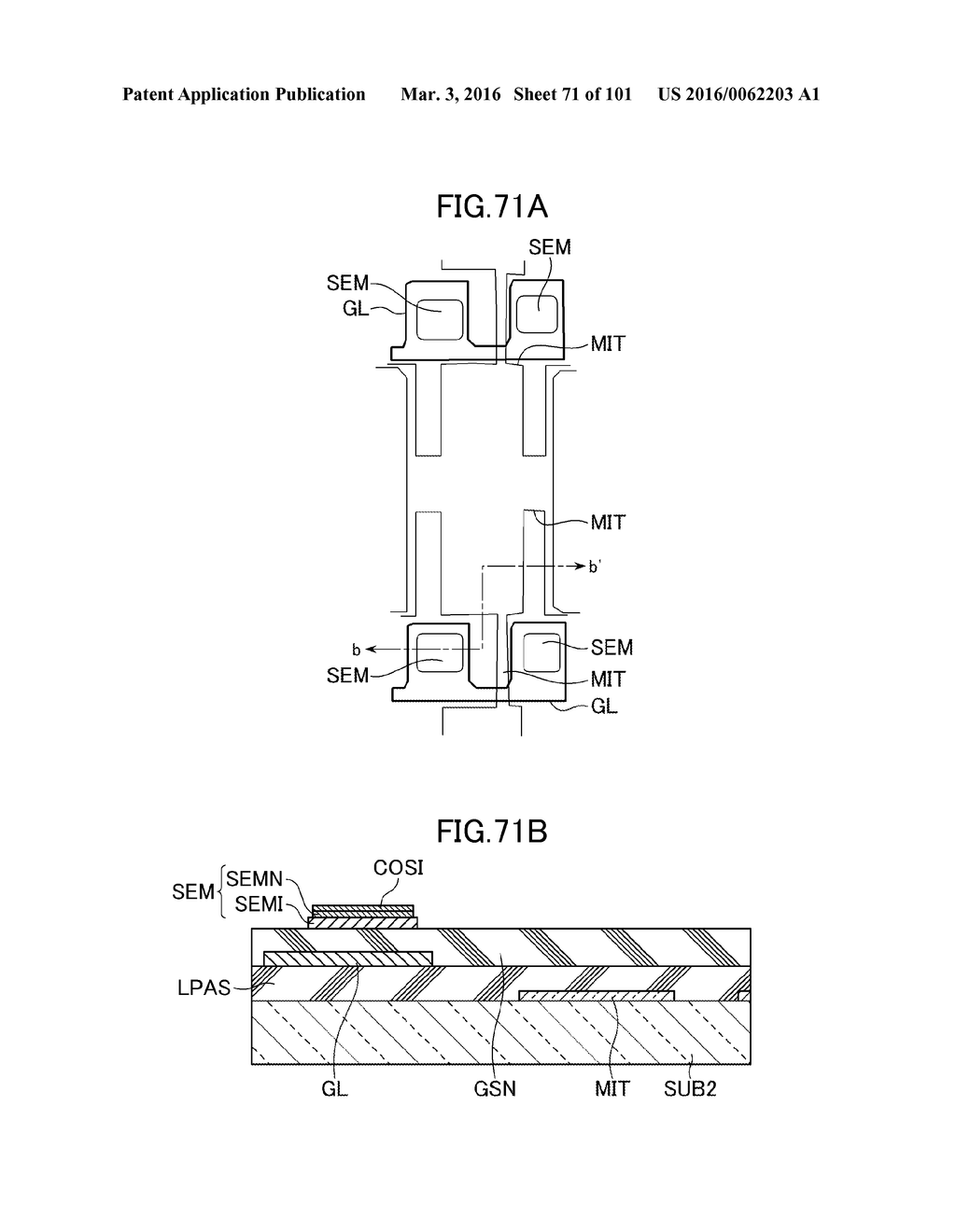 LIQUID CRYSTAL DISPLAY AND METHOD OF MANUFACTURING THE SAME - diagram, schematic, and image 72