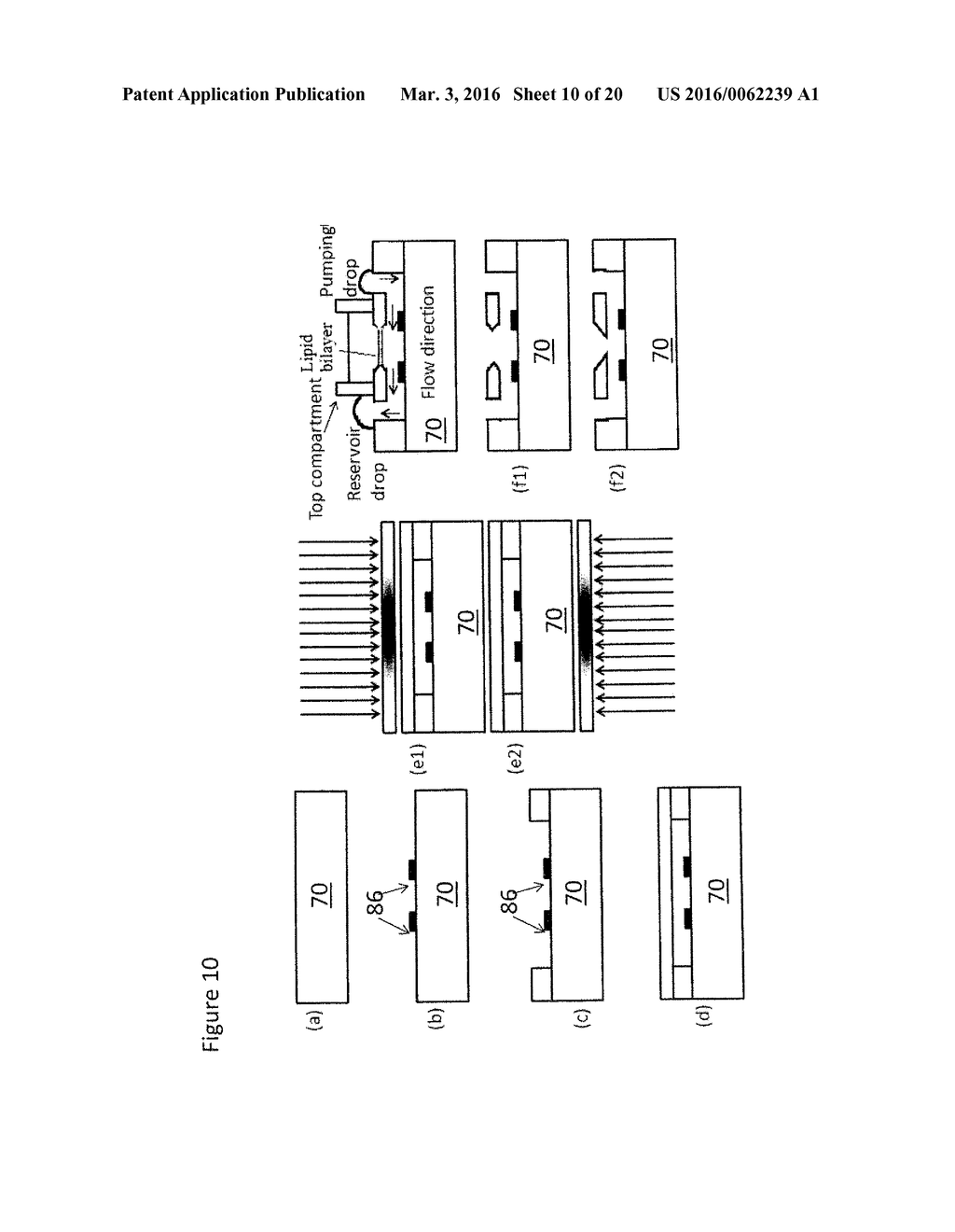 METHOD FOR FABRICATING AT LEAST ONE APERTURE WITH SHAPED SIDEWALLS IN A     LAYER OF A LIGHT SENSITIVE PHOTOPOLYMER - diagram, schematic, and image 11