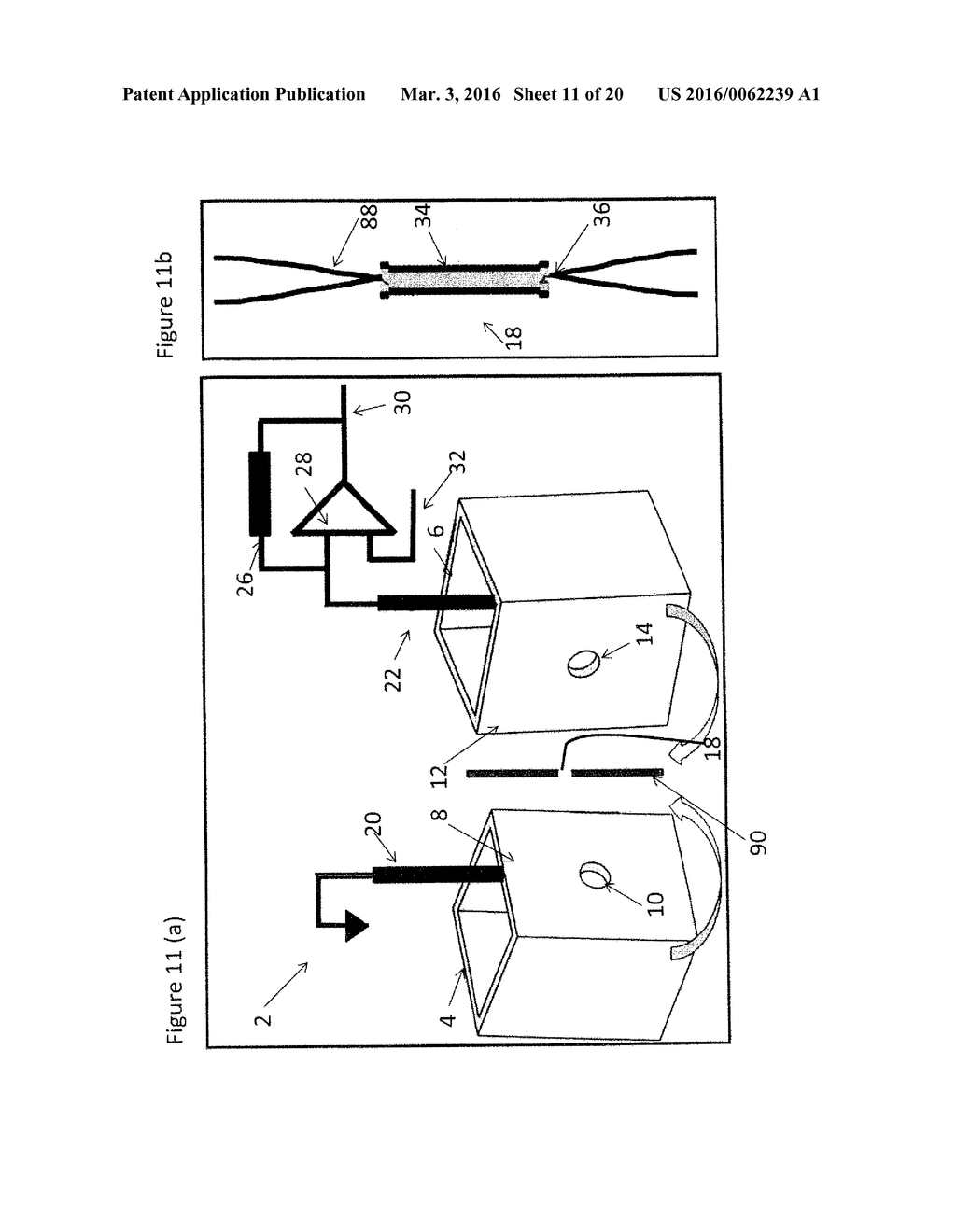 METHOD FOR FABRICATING AT LEAST ONE APERTURE WITH SHAPED SIDEWALLS IN A     LAYER OF A LIGHT SENSITIVE PHOTOPOLYMER - diagram, schematic, and image 12