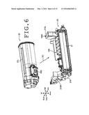 DEVELOPER STORING CONTAINER, AND IMAGE FORMING APPARATUS PROVIDED WITH THE     SAME diagram and image