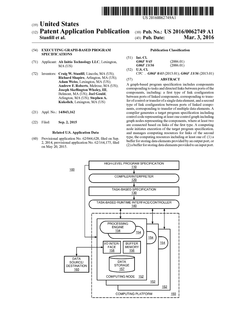 EXECUTING GRAPH-BASED PROGRAM SPECIFICATIONS - diagram, schematic, and image 01