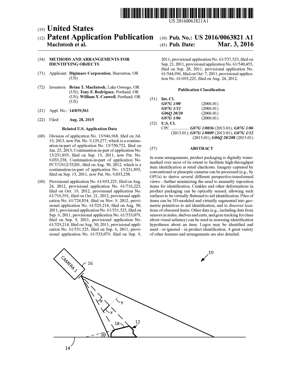 METHODS AND ARRANGEMENTS FOR IDENTIFYING OBJECTS - diagram, schematic, and image 01