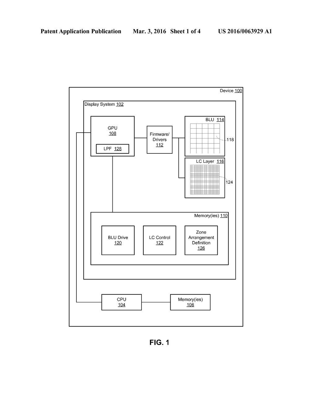 CONFIGURABLE, LOCALIZED BACKLIGHTING WITH PLANAR EMISSION DEVICES - diagram, schematic, and image 02