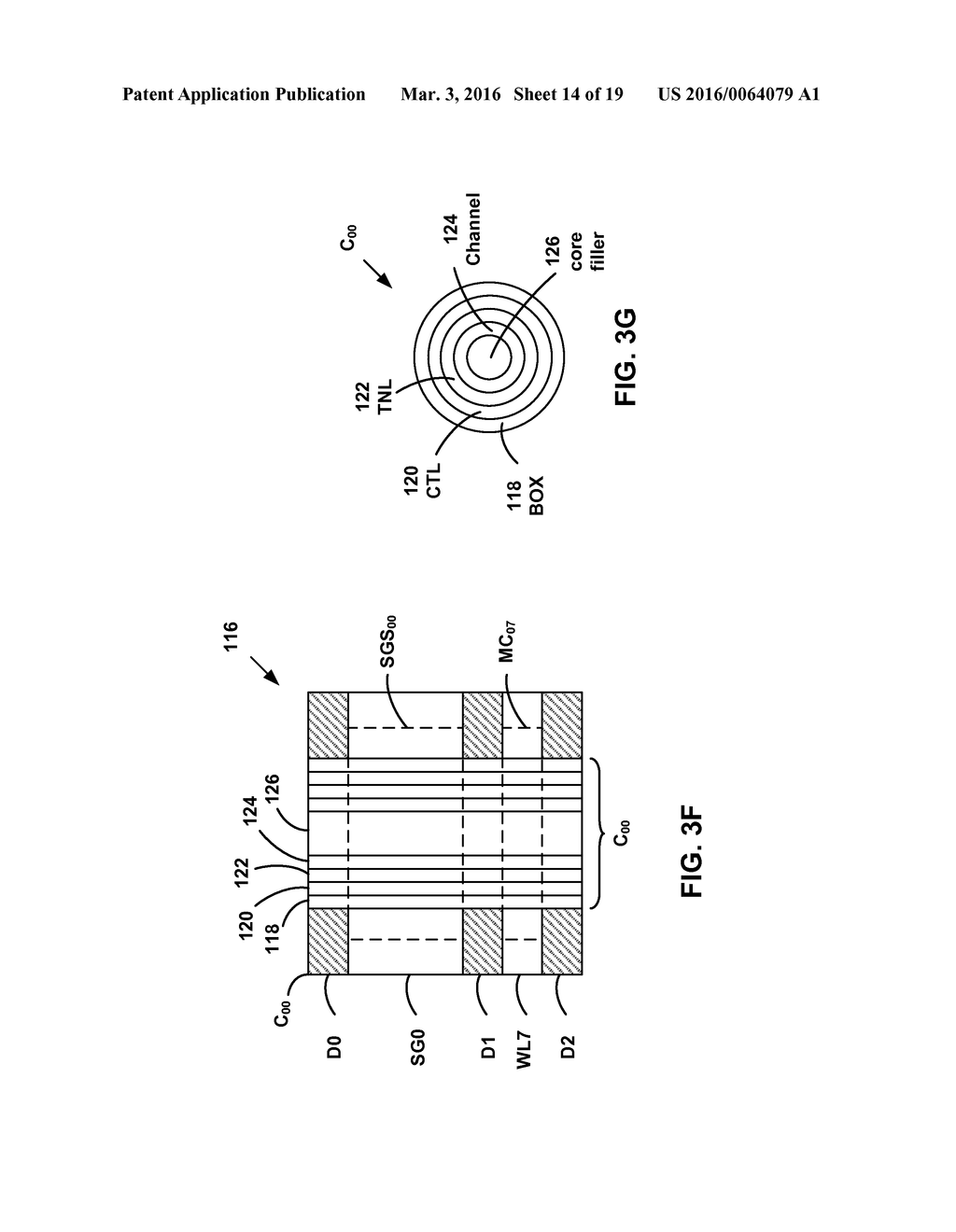 THREE-DIMENSIONAL NAND NON-VOLATILE MEMORY AND DRAM MEMORY DEVICES ON A     SINGLE SUBSTRATE - diagram, schematic, and image 15