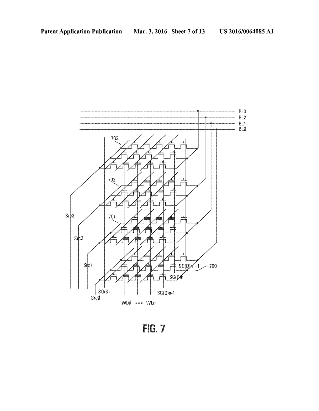 MEMORY DEVICE HAVING A DIFFERENT SOURCE LINE COUPLED TO EACH OF A     PLURALITY OF LAYERS OF MEMORY CELL ARRAYS - diagram, schematic, and image 08