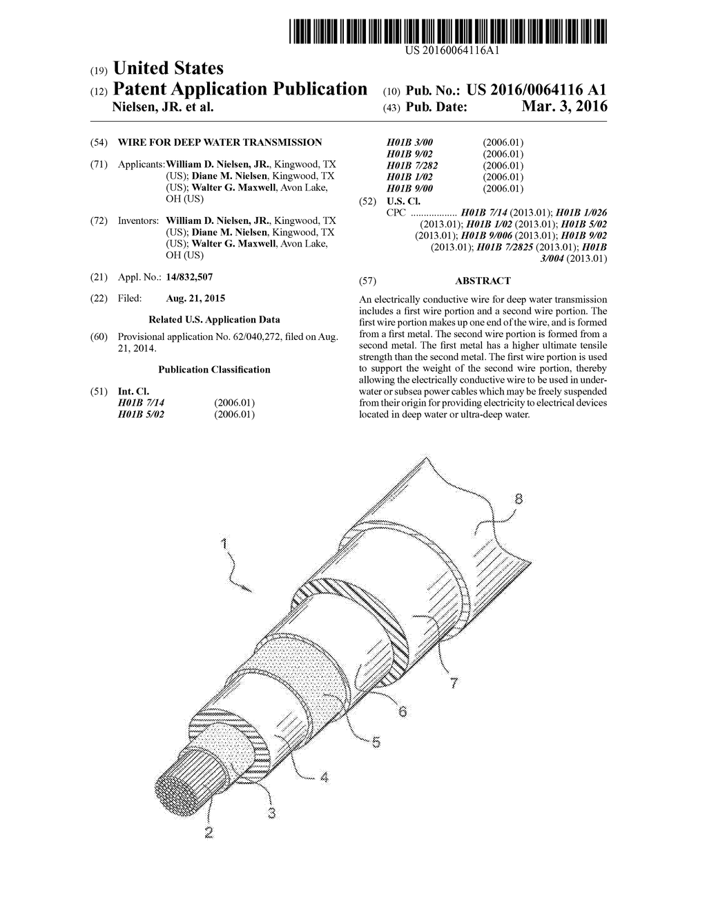 WIRE FOR DEEP WATER TRANSMISSION - diagram, schematic, and image 01