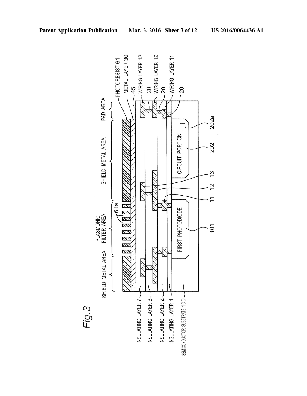 CIRCUIT-INTEGRATED PHOTOELECTRIC CONVERTER AND METHOD FOR MANUFACTURING     THE SAME - diagram, schematic, and image 04