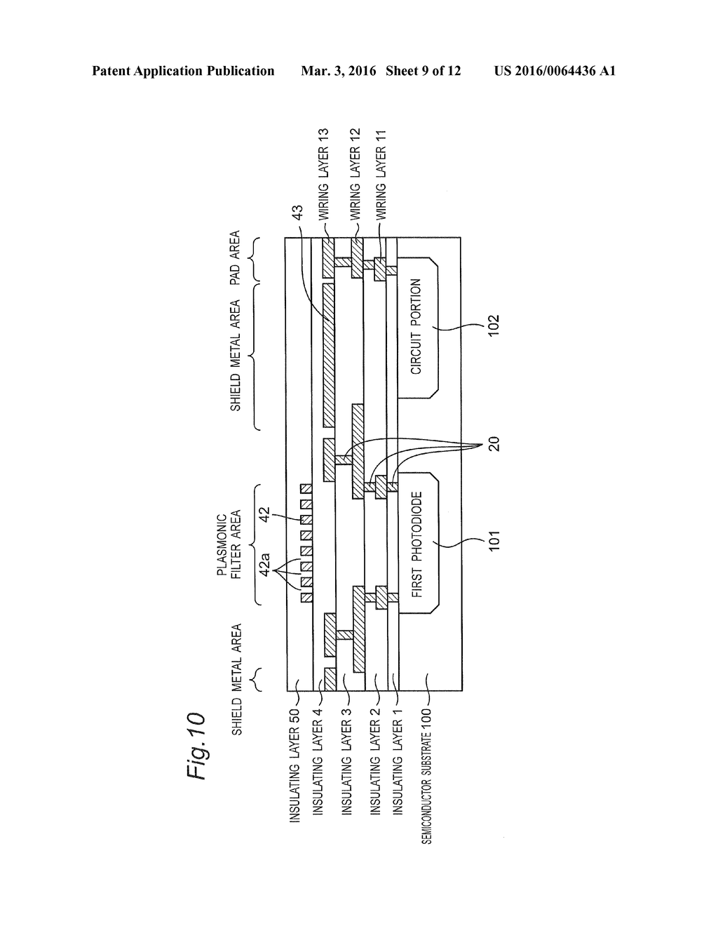 CIRCUIT-INTEGRATED PHOTOELECTRIC CONVERTER AND METHOD FOR MANUFACTURING     THE SAME - diagram, schematic, and image 10