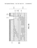 SEMICONDUCTOR DEVICE HAVING RECESS FILLED WITH CONDUCTIVE MATERIAL AND     METHOD OF MANUFACTURING THE SAME diagram and image