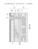 SEMICONDUCTOR DEVICE HAVING RECESS FILLED WITH CONDUCTIVE MATERIAL AND     METHOD OF MANUFACTURING THE SAME diagram and image