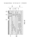 SEMICONDUCTOR DEVICE HAVING RECESS FILLED WITH CONDUCTIVE MATERIAL AND     METHOD OF MANUFACTURING THE SAME diagram and image