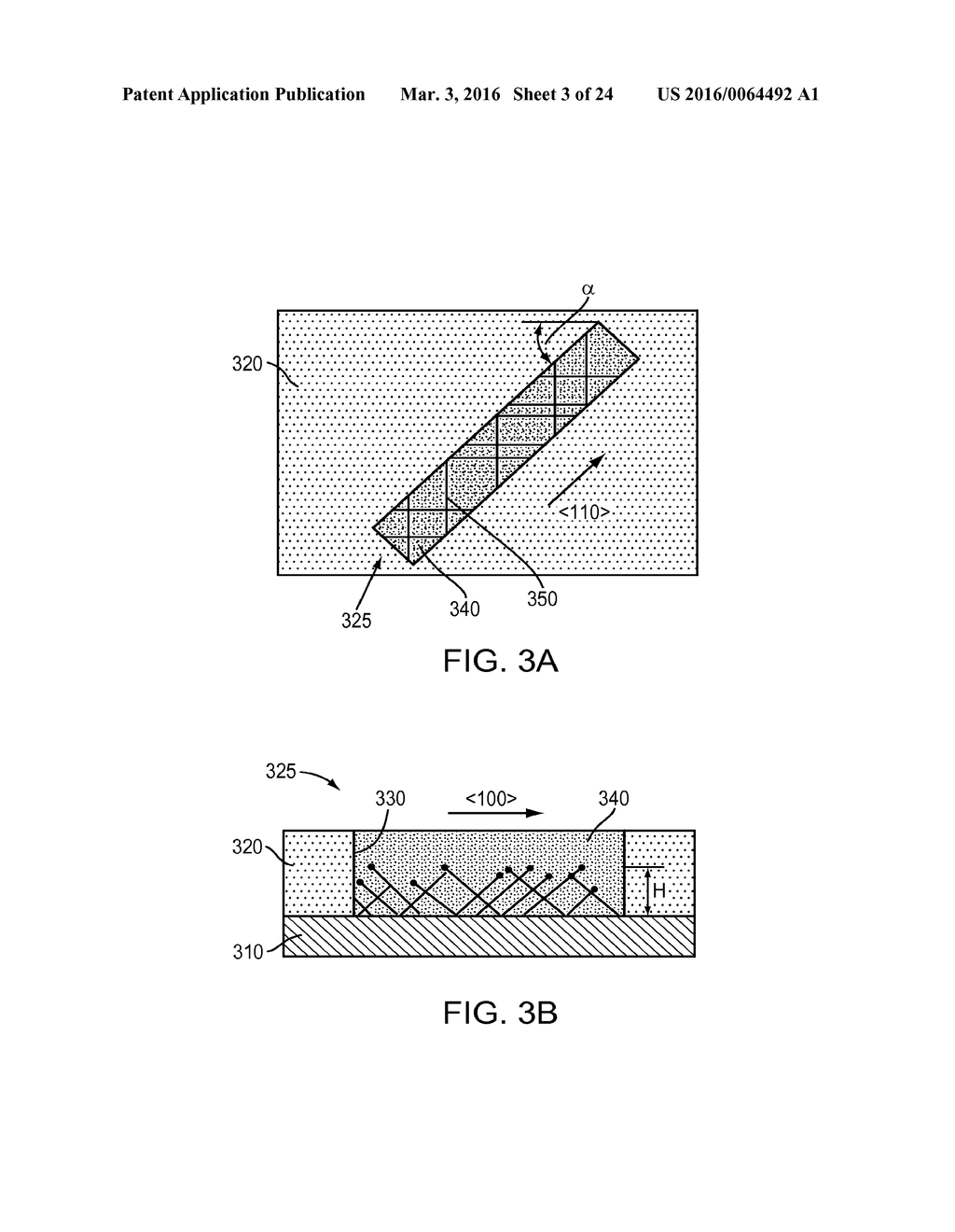 Lattice-Mismatched Semiconductor Structures with Reduced Dislocation     Defect Densities and Related Methods for Device Fabrication - diagram, schematic, and image 04