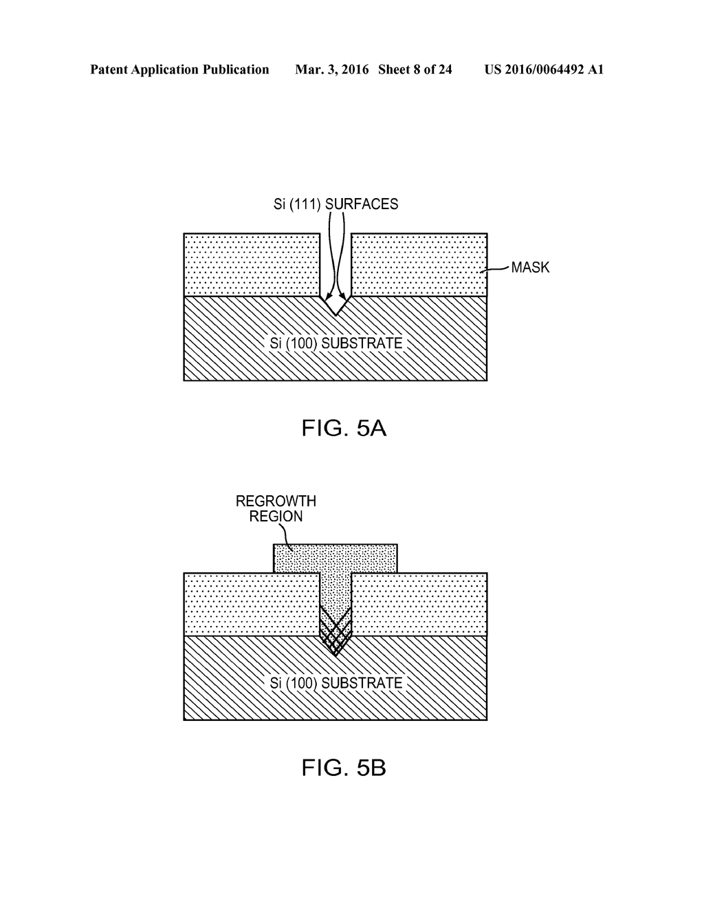 Lattice-Mismatched Semiconductor Structures with Reduced Dislocation     Defect Densities and Related Methods for Device Fabrication - diagram, schematic, and image 09