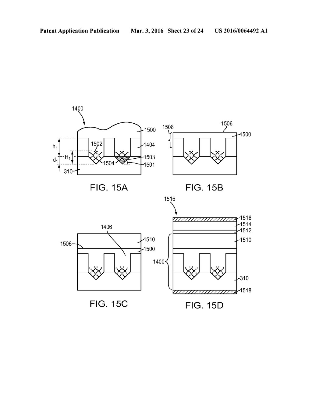 Lattice-Mismatched Semiconductor Structures with Reduced Dislocation     Defect Densities and Related Methods for Device Fabrication - diagram, schematic, and image 24