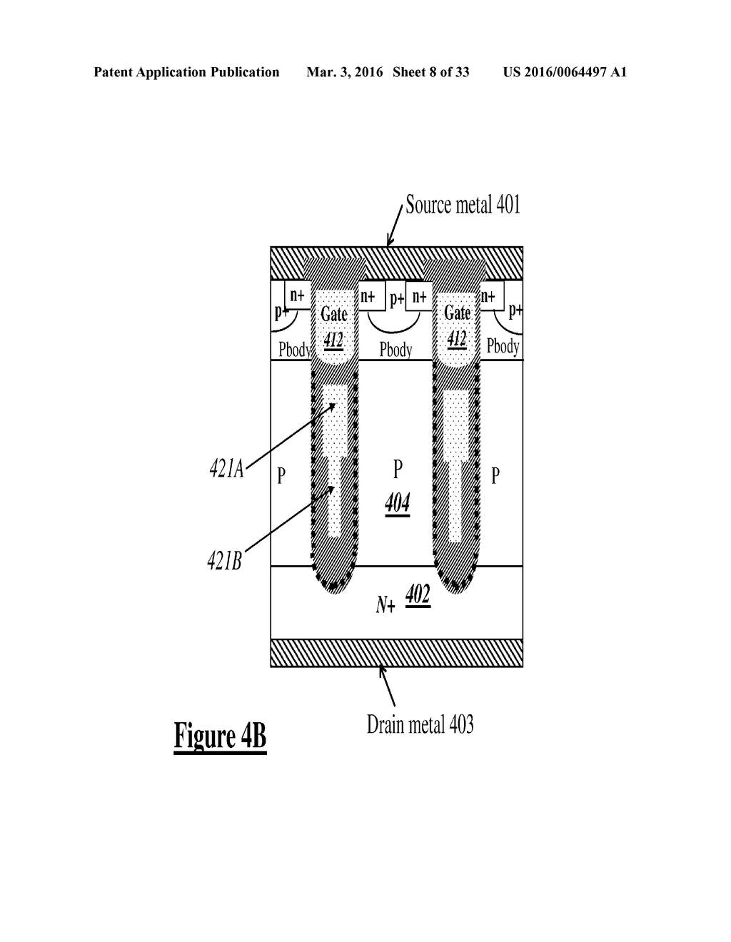 DEVICES, COMPONENTS AND METHODS COMBINING TRENCH FIELD PLATES WITH     IMMOBILE ELECTROSTATIC CHARGE - diagram, schematic, and image 09