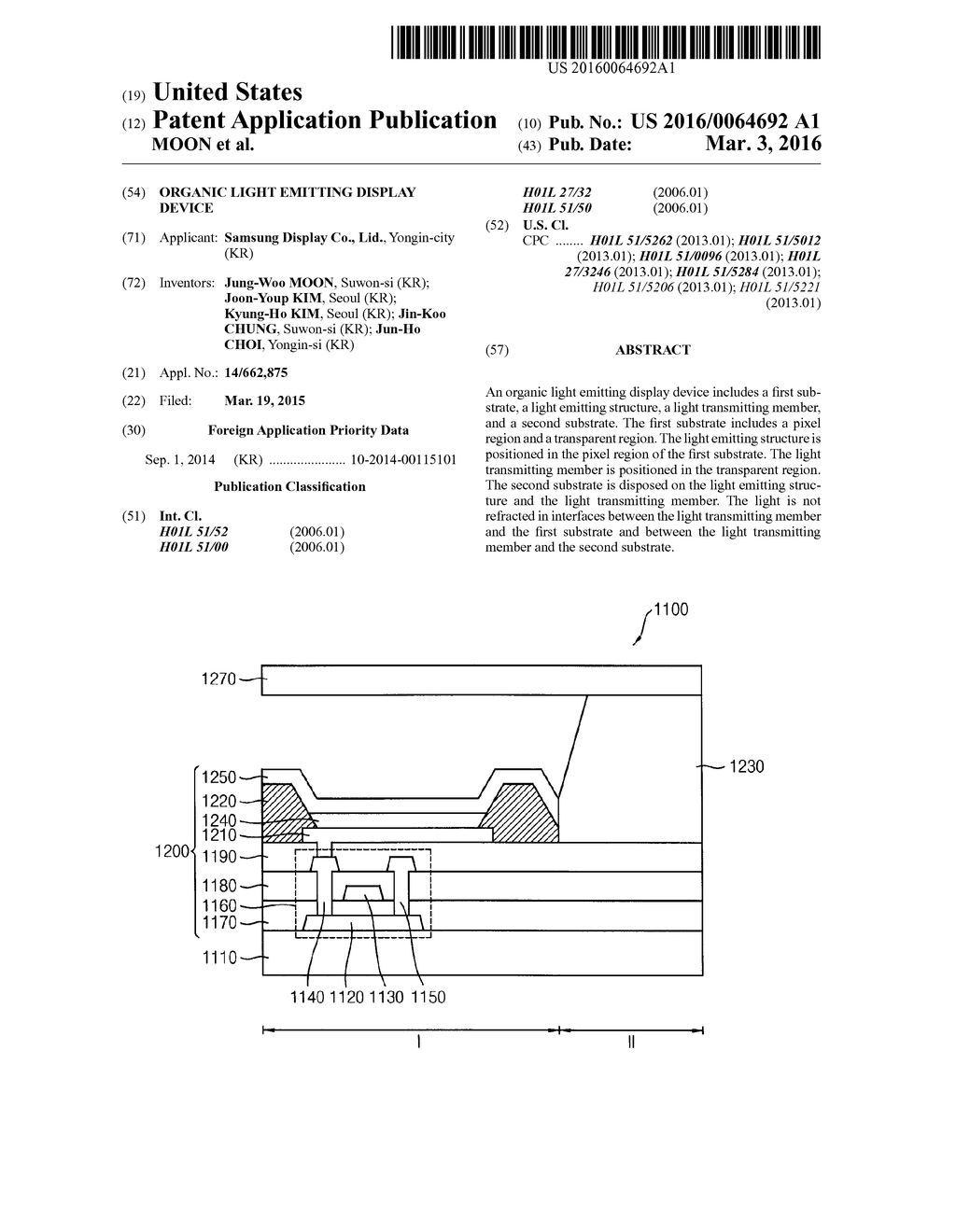 ORGANIC LIGHT EMITTING DISPLAY DEVICE - diagram, schematic, and image 01