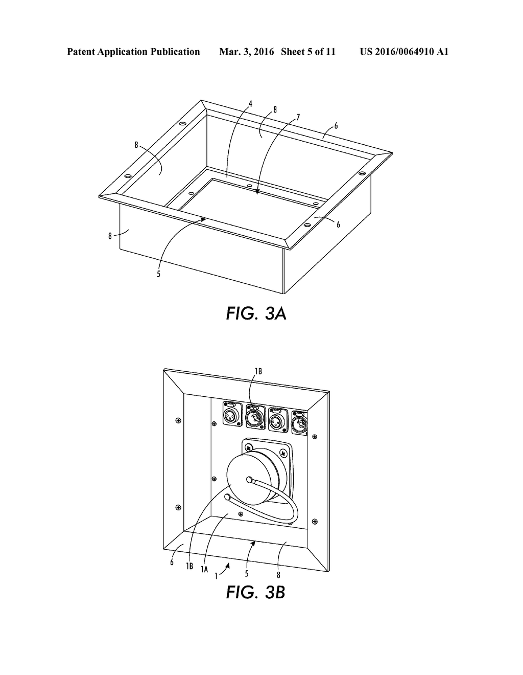 Flat Panel Mounting Interface Element, System and Method - diagram, schematic, and image 06