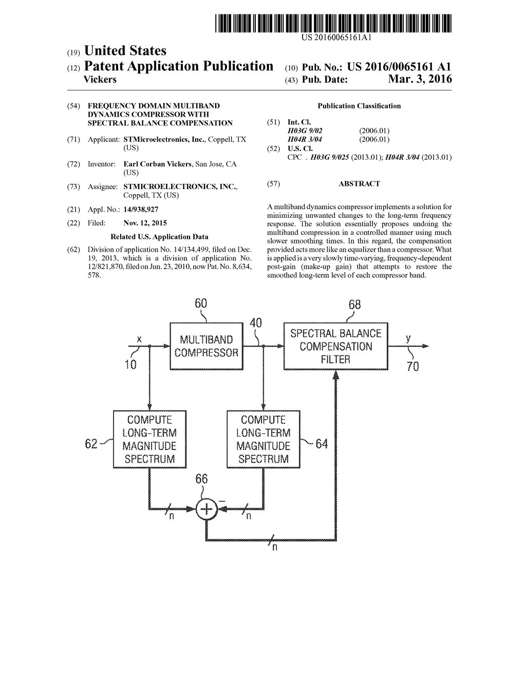 FREQUENCY DOMAIN MULTIBAND DYNAMICS COMPRESSOR WITH SPECTRAL BALANCE     COMPENSATION - diagram, schematic, and image 01