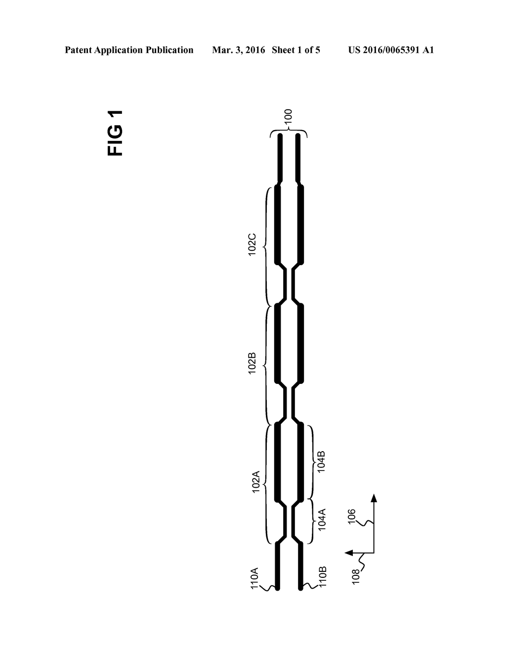 DIFFERENTIAL TRANSMISSION LINE WITH COMMON MODE NOTCH FILTER - diagram, schematic, and image 02