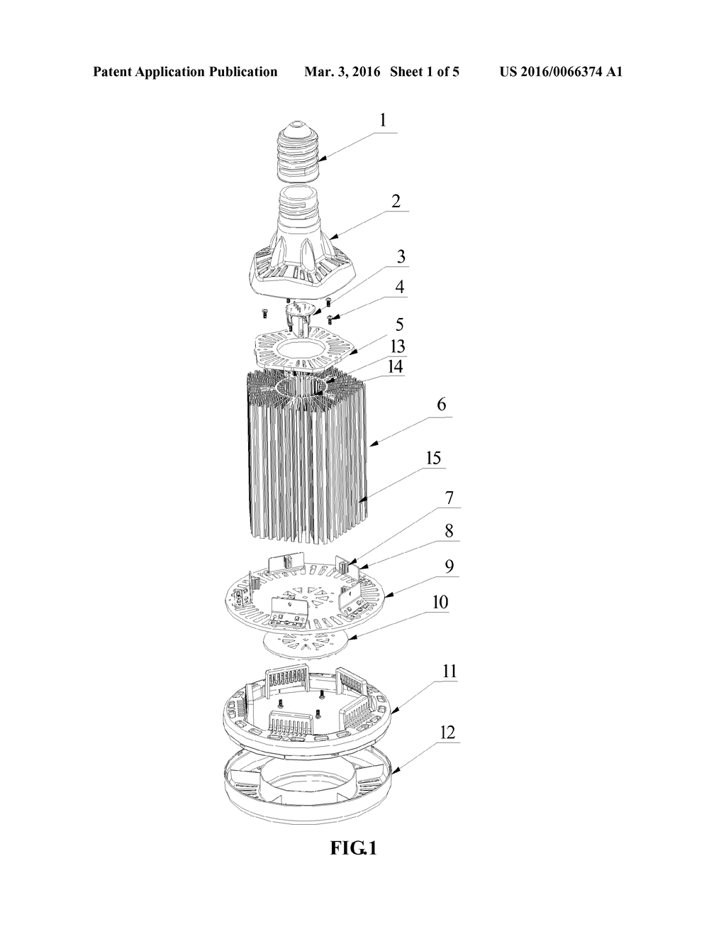 HIGH-POWER RETROFIT LED LAMP WITH ACTIVE AND INTELLIGENT COOLING SYSTEM     FOR REPLACEMENT OF METAL HALID LAMP AND HIGH-PRESSURE SODIAM LAMP - diagram, schematic, and image 02