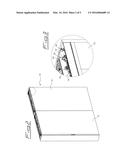 DEVICE FOR THE SUPPORT AND SAFE MOVEMENT OF CABINET DOORS diagram and image