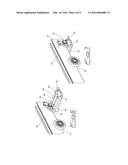 DEVICE FOR THE SUPPORT AND SAFE MOVEMENT OF CABINET DOORS diagram and image