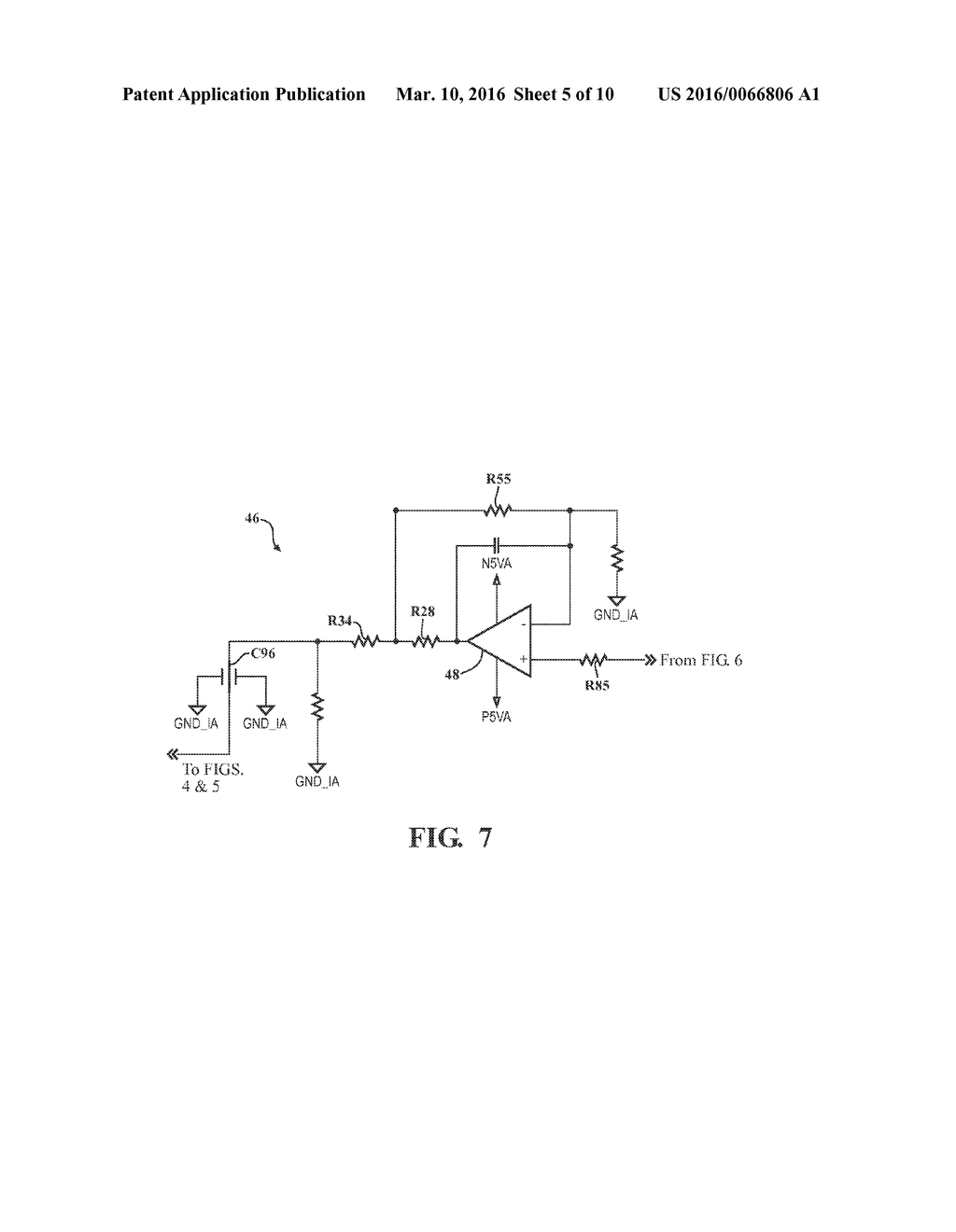 Impedance Bootstrap Circuit for an Interface of a Monitoring Device - diagram, schematic, and image 06