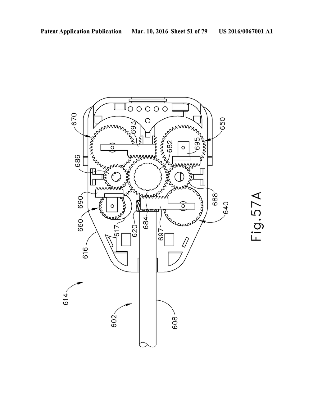 ELECTROSURGICAL DEVICE WITH DISPOSABLE SHAFT HAVING TRANSLATING GEAR AND     SNAP FIT - diagram, schematic, and image 52