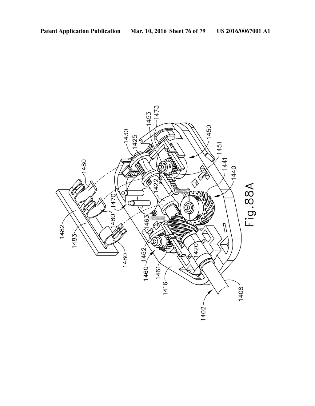 ELECTROSURGICAL DEVICE WITH DISPOSABLE SHAFT HAVING TRANSLATING GEAR AND     SNAP FIT - diagram, schematic, and image 77