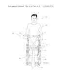 SELF CONTAINED POWERED EXOSKELETON WALKER FOR A DISABLED USER diagram and image