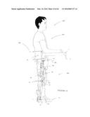 SELF CONTAINED POWERED EXOSKELETON WALKER FOR A DISABLED USER diagram and image