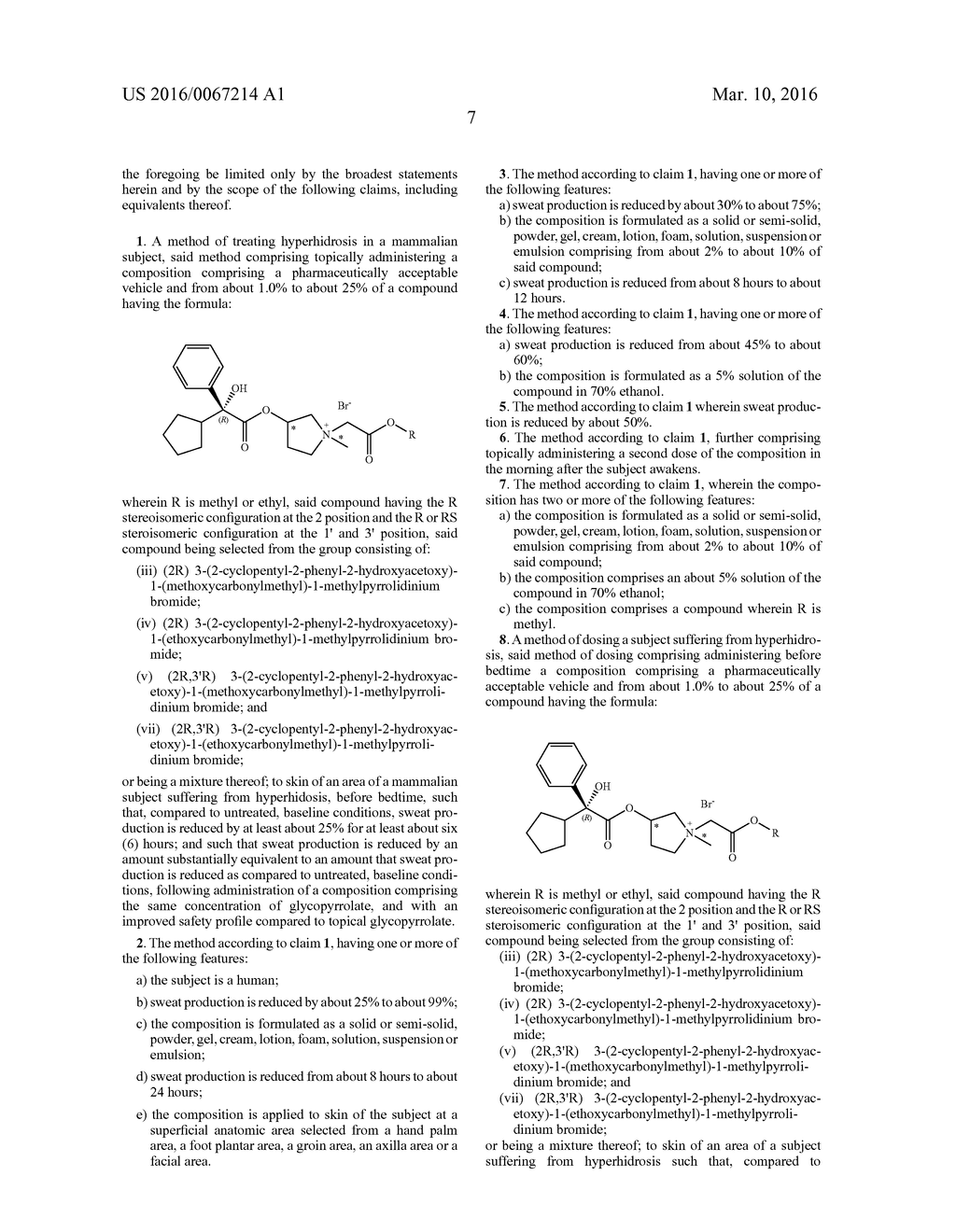 METHOD OF DOSING AND USE OF SOFT ANTICHOLINERGIC ESTERS - diagram, schematic, and image 08