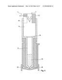 DUAL-CHAMBER CYLINDER-PISTON UNIT FOR THE LYOPHILISATION, STORAGE,     RECONSTITUTION AND APPLICATION OF INJECTION SOLUTIONS FOR AN INJECTOR,     AND METHOD FOR FILLING THE CYLINDER-PISTON UNIT diagram and image