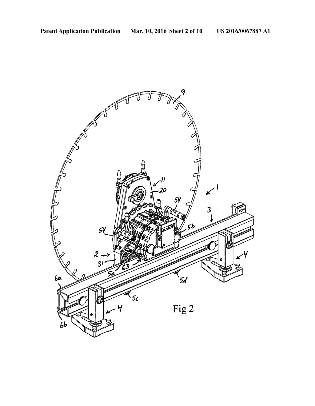 WALL SAW WITH SAFETY CLUTCH - diagram, schematic, and image 03