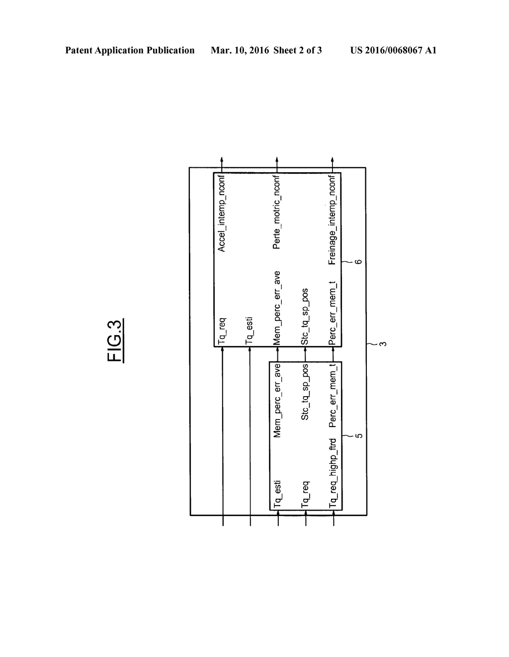 SYSTEM AND METHOD FOR MONITORING THE TORQUE SUPPLIED BY THE MOTOR OF AN     ELECTRIC OR HYBRID MOTOR VEHICLE - diagram, schematic, and image 03