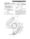 DEVICE AND METHOD FOR CUTTING THROUGH WORKPIECES OF MECHANICALLY BRITTLE     AND NON-METALLIC MOVING AT A SPEED diagram and image