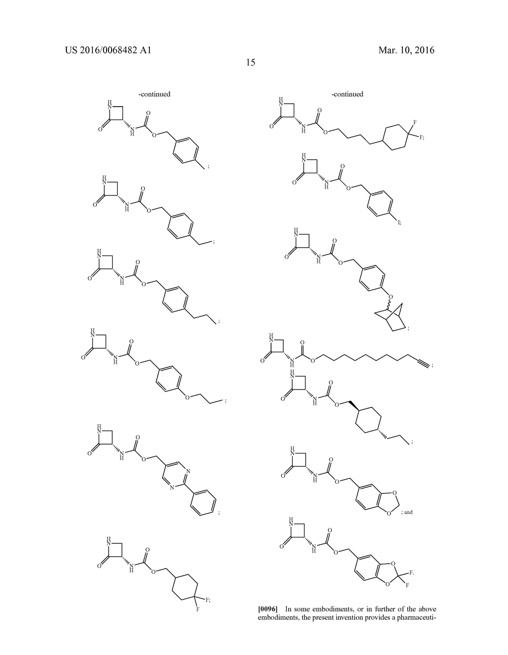 CARBAMATE DERIVATIVES OF LACTAM BASED N-ACYLETHANOLAMINE ACID AMIDASE     (NAAA) INHIBITORS - diagram, schematic, and image 24