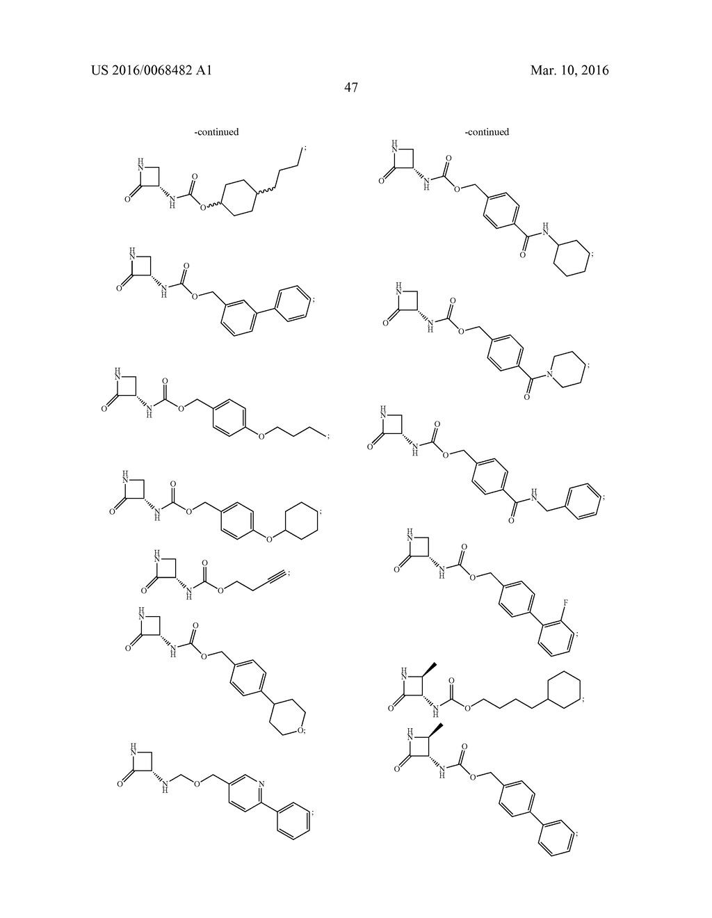 CARBAMATE DERIVATIVES OF LACTAM BASED N-ACYLETHANOLAMINE ACID AMIDASE     (NAAA) INHIBITORS - diagram, schematic, and image 56