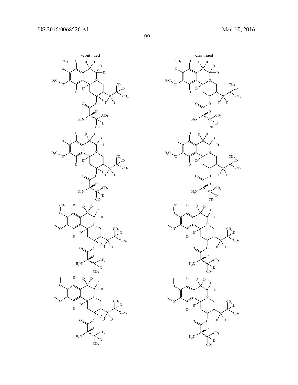 BENZOQUINOLONE INHIBITORS OF VMAT2 - diagram, schematic, and image 100