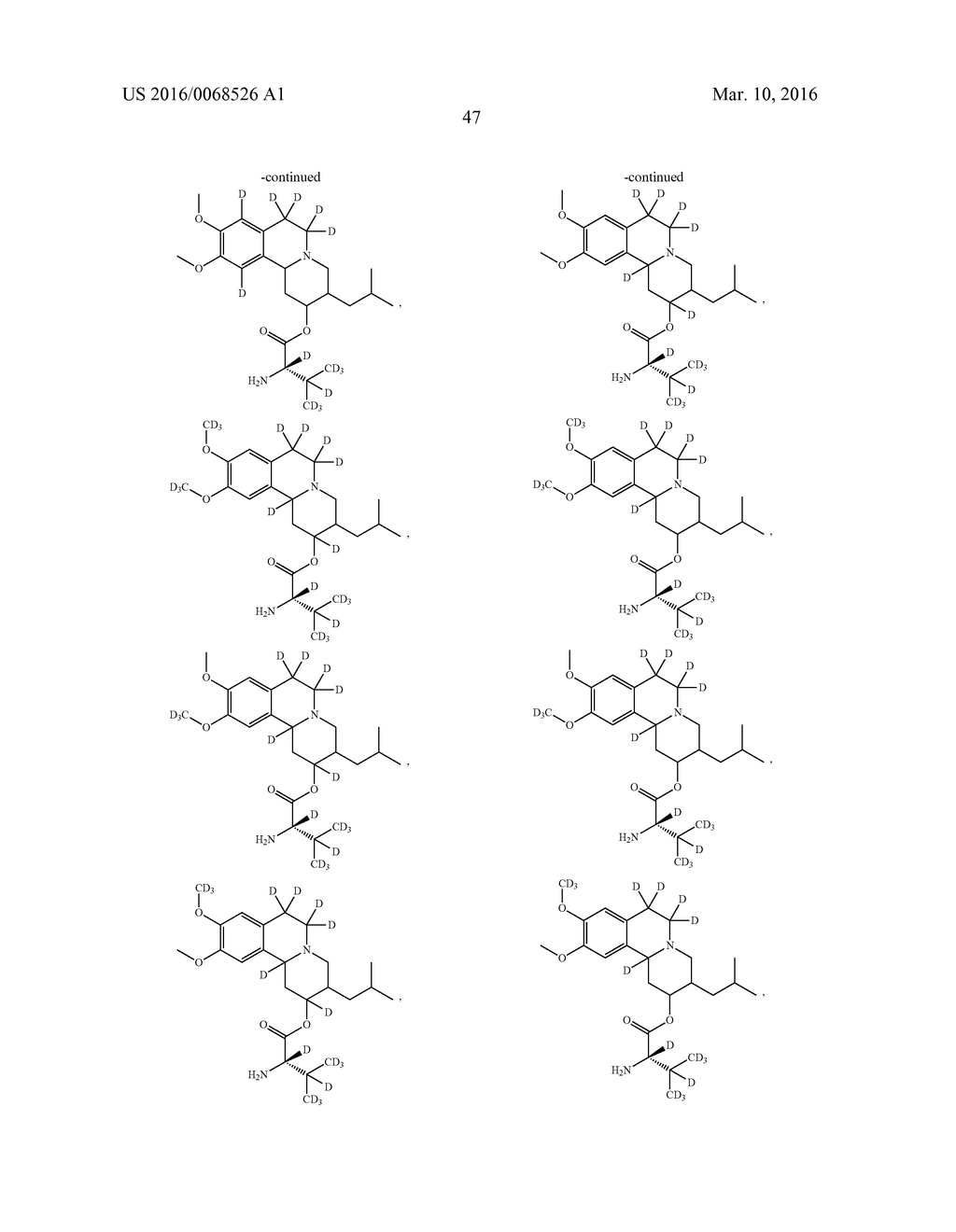 BENZOQUINOLONE INHIBITORS OF VMAT2 - diagram, schematic, and image 48