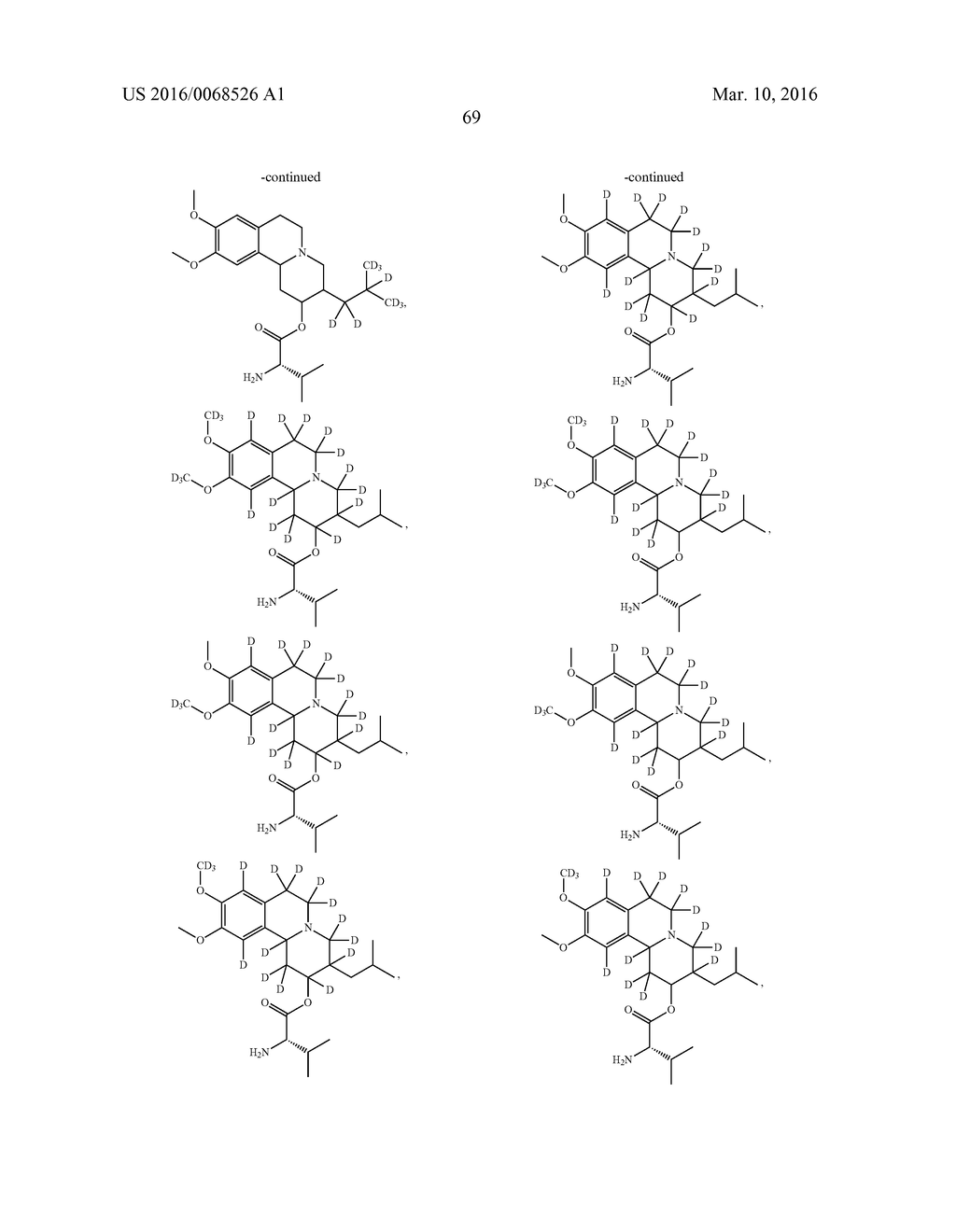 BENZOQUINOLONE INHIBITORS OF VMAT2 - diagram, schematic, and image 70