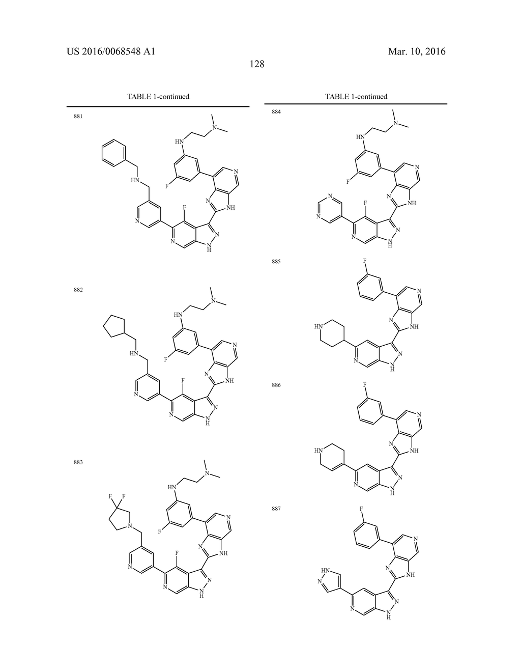 3-(3H-IMIDAZO[4,5-C]PYRIDIN-2-YL)-1H-PYRAZOLO[3,4-C]PYRIDINE AND     THERAPEUTIC USES THEREOF - diagram, schematic, and image 129