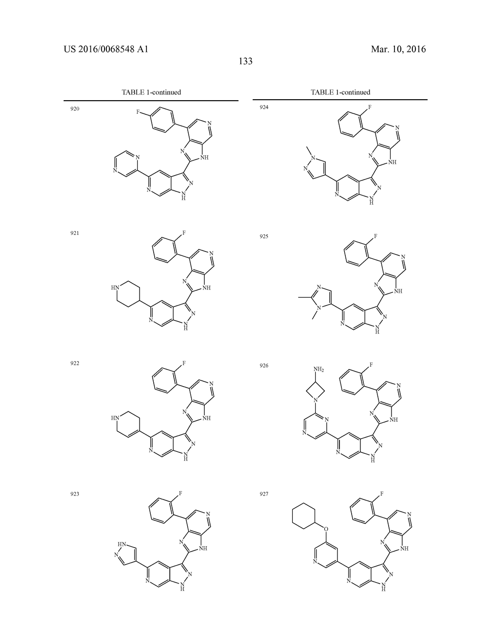 3-(3H-IMIDAZO[4,5-C]PYRIDIN-2-YL)-1H-PYRAZOLO[3,4-C]PYRIDINE AND     THERAPEUTIC USES THEREOF - diagram, schematic, and image 134