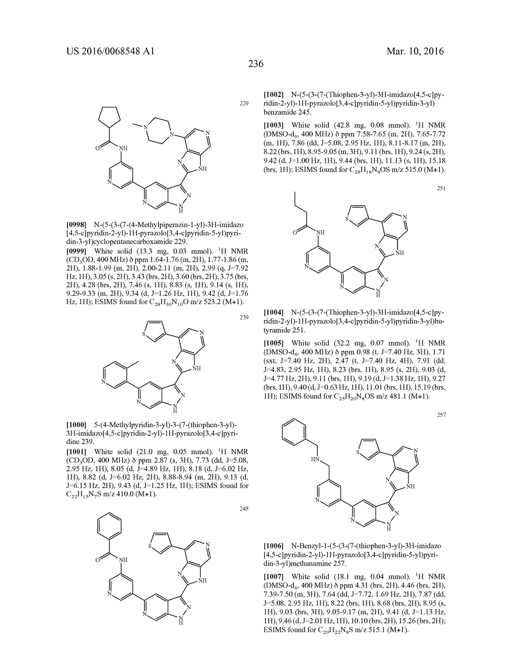 3-(3H-IMIDAZO[4,5-C]PYRIDIN-2-YL)-1H-PYRAZOLO[3,4-C]PYRIDINE AND     THERAPEUTIC USES THEREOF - diagram, schematic, and image 237