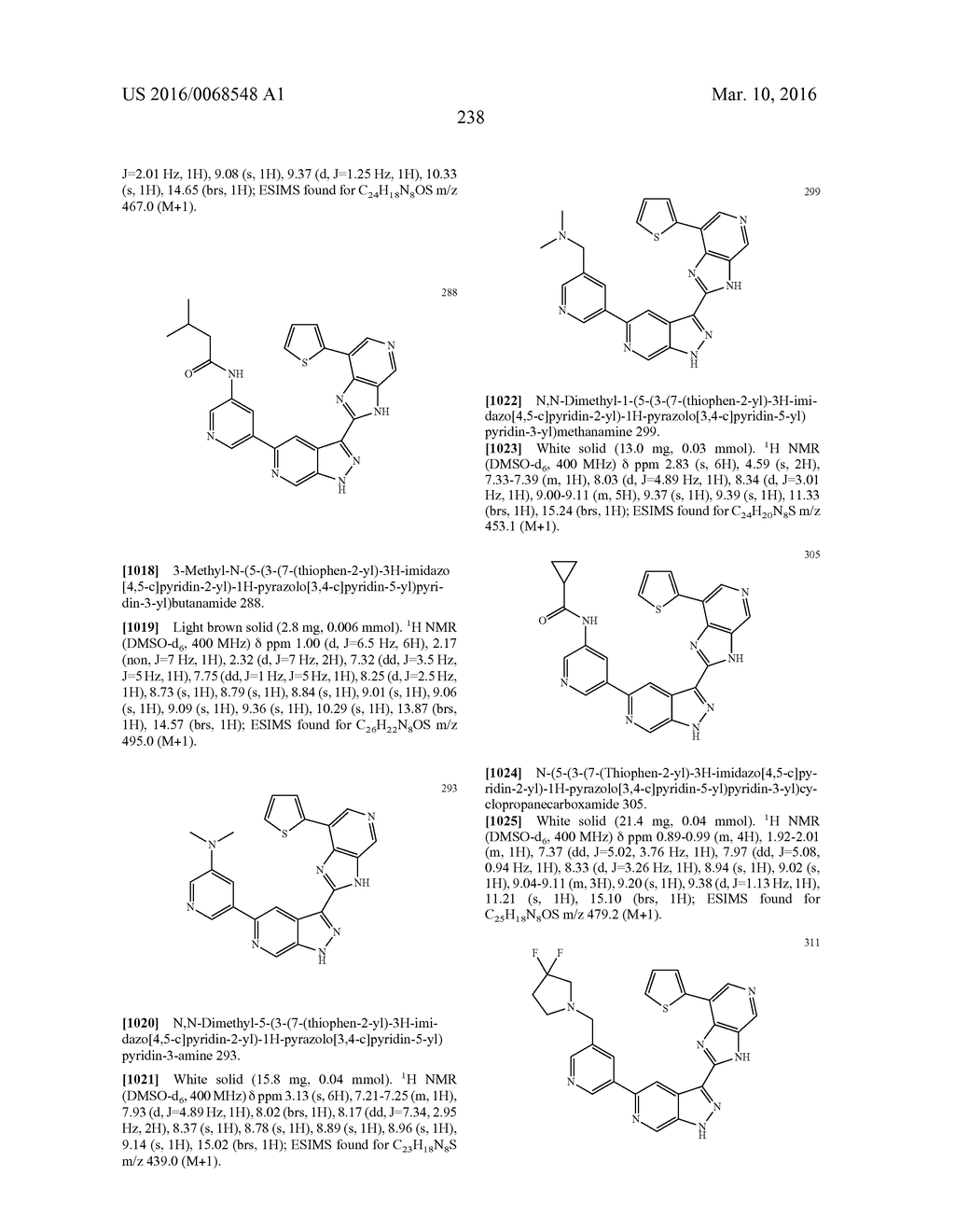 3-(3H-IMIDAZO[4,5-C]PYRIDIN-2-YL)-1H-PYRAZOLO[3,4-C]PYRIDINE AND     THERAPEUTIC USES THEREOF - diagram, schematic, and image 239