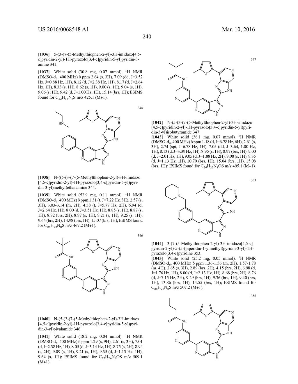 3-(3H-IMIDAZO[4,5-C]PYRIDIN-2-YL)-1H-PYRAZOLO[3,4-C]PYRIDINE AND     THERAPEUTIC USES THEREOF - diagram, schematic, and image 241