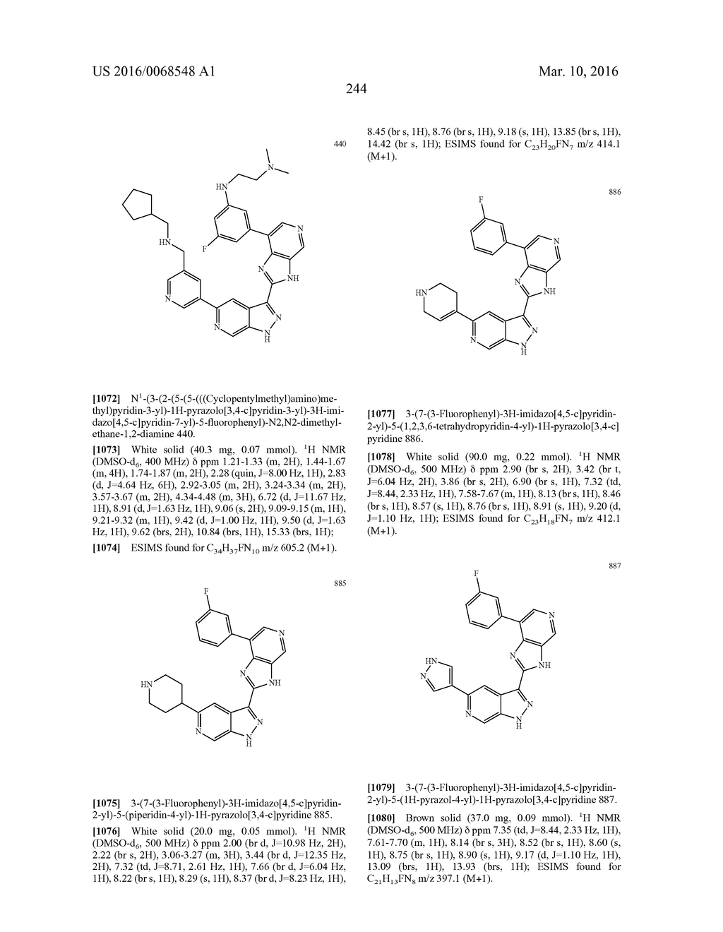 3-(3H-IMIDAZO[4,5-C]PYRIDIN-2-YL)-1H-PYRAZOLO[3,4-C]PYRIDINE AND     THERAPEUTIC USES THEREOF - diagram, schematic, and image 245