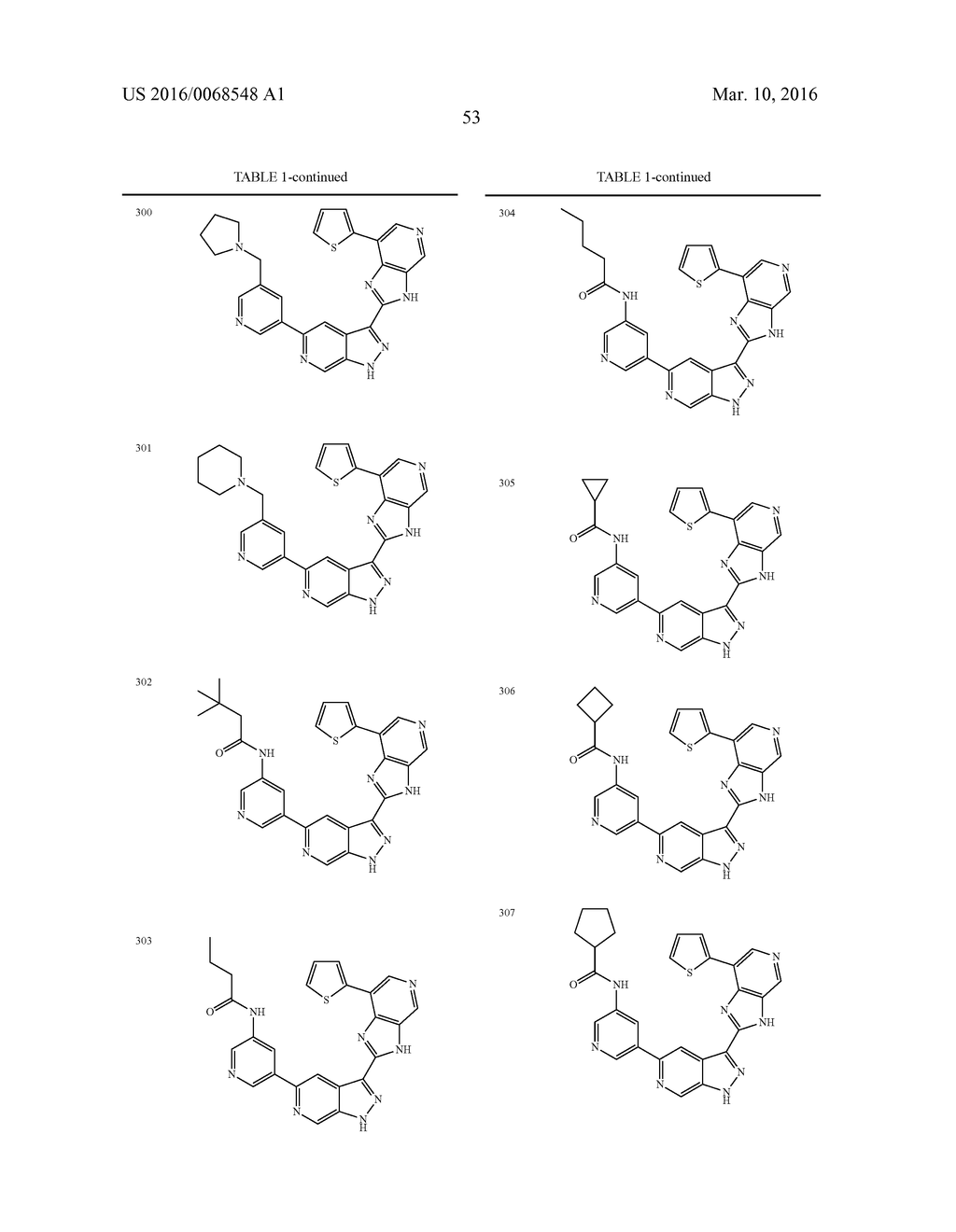 3-(3H-IMIDAZO[4,5-C]PYRIDIN-2-YL)-1H-PYRAZOLO[3,4-C]PYRIDINE AND     THERAPEUTIC USES THEREOF - diagram, schematic, and image 54