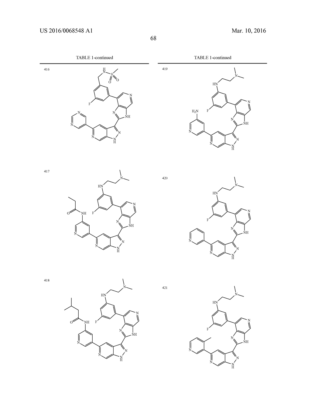 3-(3H-IMIDAZO[4,5-C]PYRIDIN-2-YL)-1H-PYRAZOLO[3,4-C]PYRIDINE AND     THERAPEUTIC USES THEREOF - diagram, schematic, and image 69